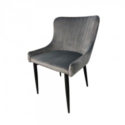 Maria Dining Chair Grey Velvet